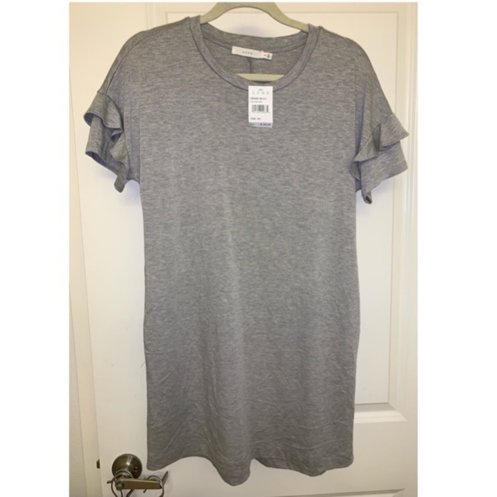 Gray T-shirt Dress